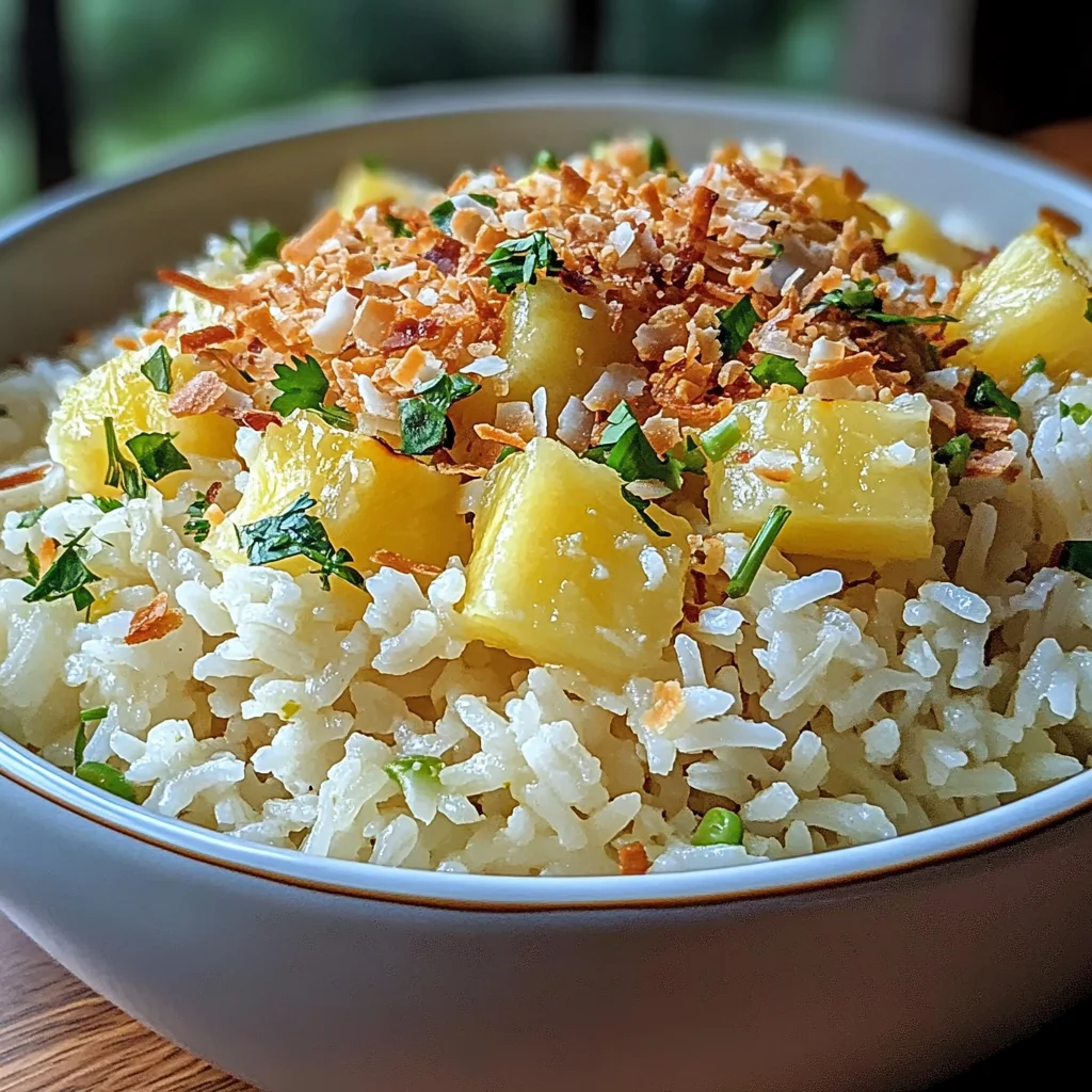 Tropical Coconut Pineapple Rice