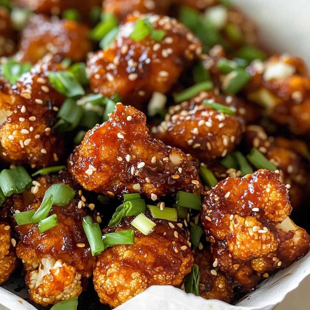 Air Fryer Sesame Cauliflower Wings