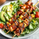 BBQ Chicken Skewer Salad