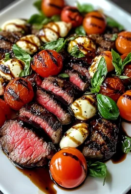 Balsamic Caprese Grilled Flank Steak