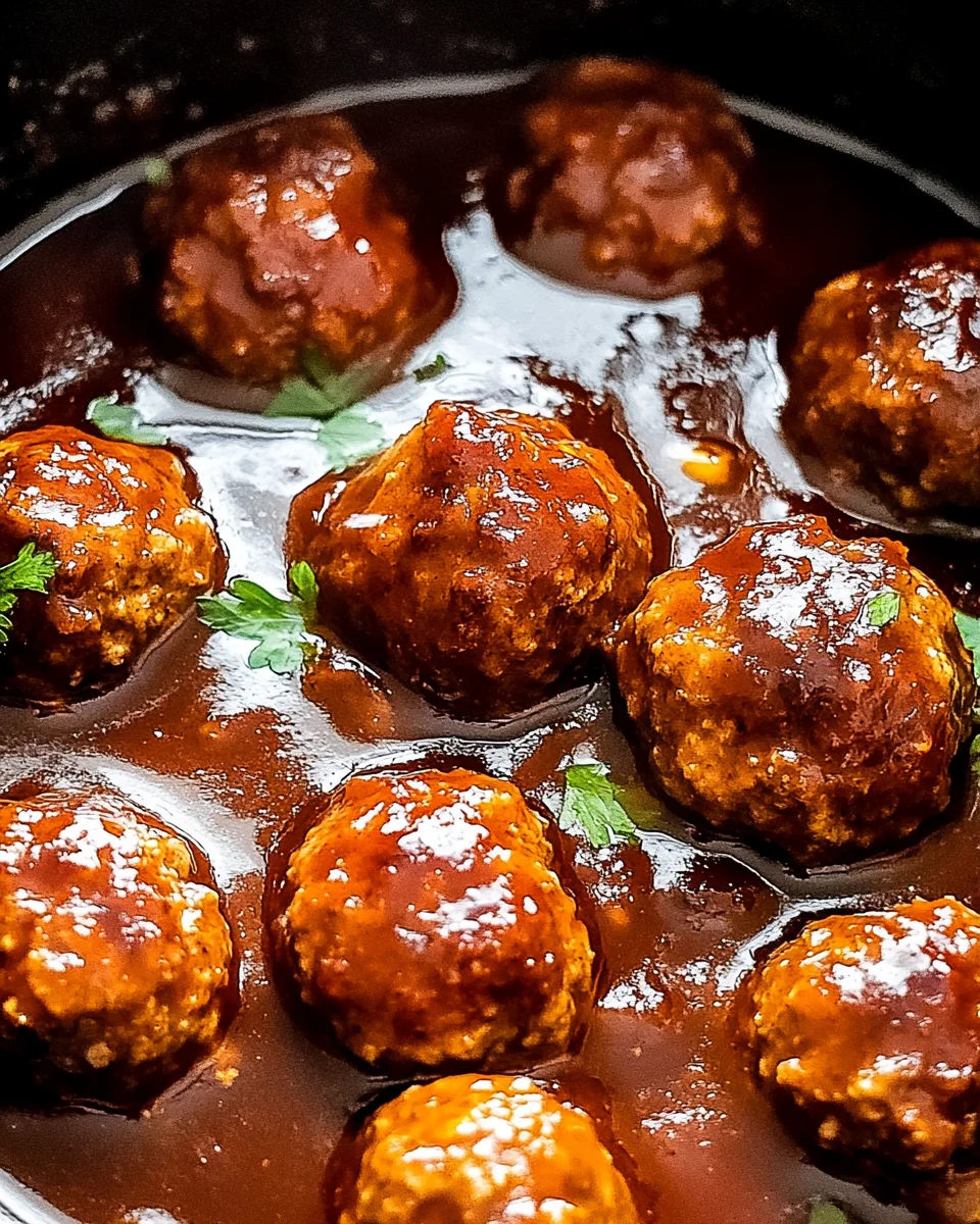 Braised Meatballs in Red Wine Gravy