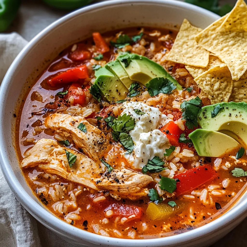 Chicken Tomato Rice Soup
