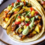 Chili Lime Chicken Tacos with Grilled Pineapple Salsa