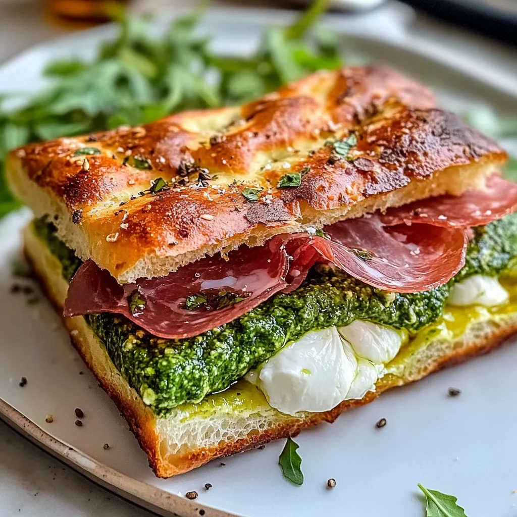 Classic Italian Focaccia Sandwich