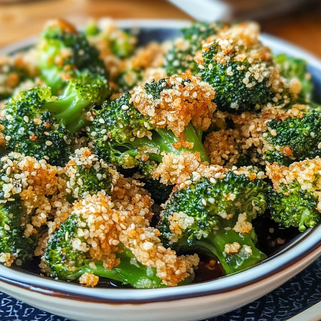 Crunchy Baked Broccoli with Spicy Soy Sauce