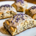 Earl Grey Scones with Lavender Glaze