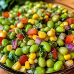 Edamame Salad with Cilantro Lime Dressing