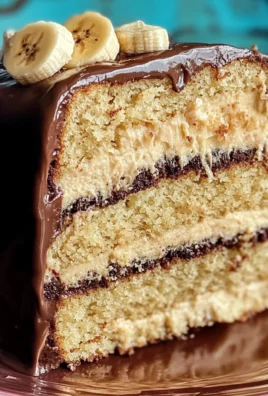 Elvis Cake (Banana Cake with Peanut Butter Frosting and Chocolate Ganache)