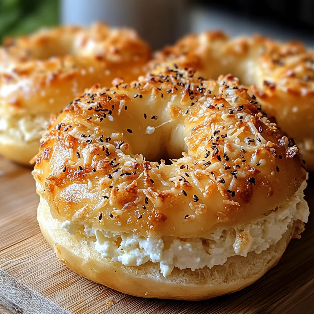 Garlic-Parmesan Cottage Cheese Bagels – Soft, Chewy & High-Protein