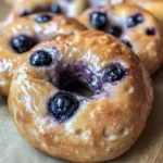 High Protein Blueberry Bagels