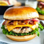 Maple Mustard Chicken Apple Burgers