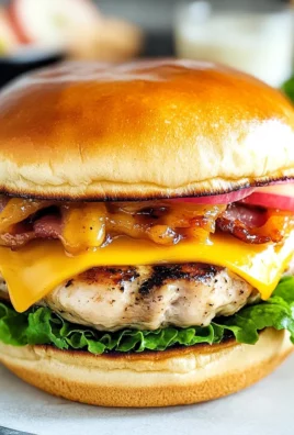 Maple Mustard Chicken Apple Burgers