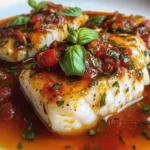 Mediterranean Cod in Tomato Basil Sauce