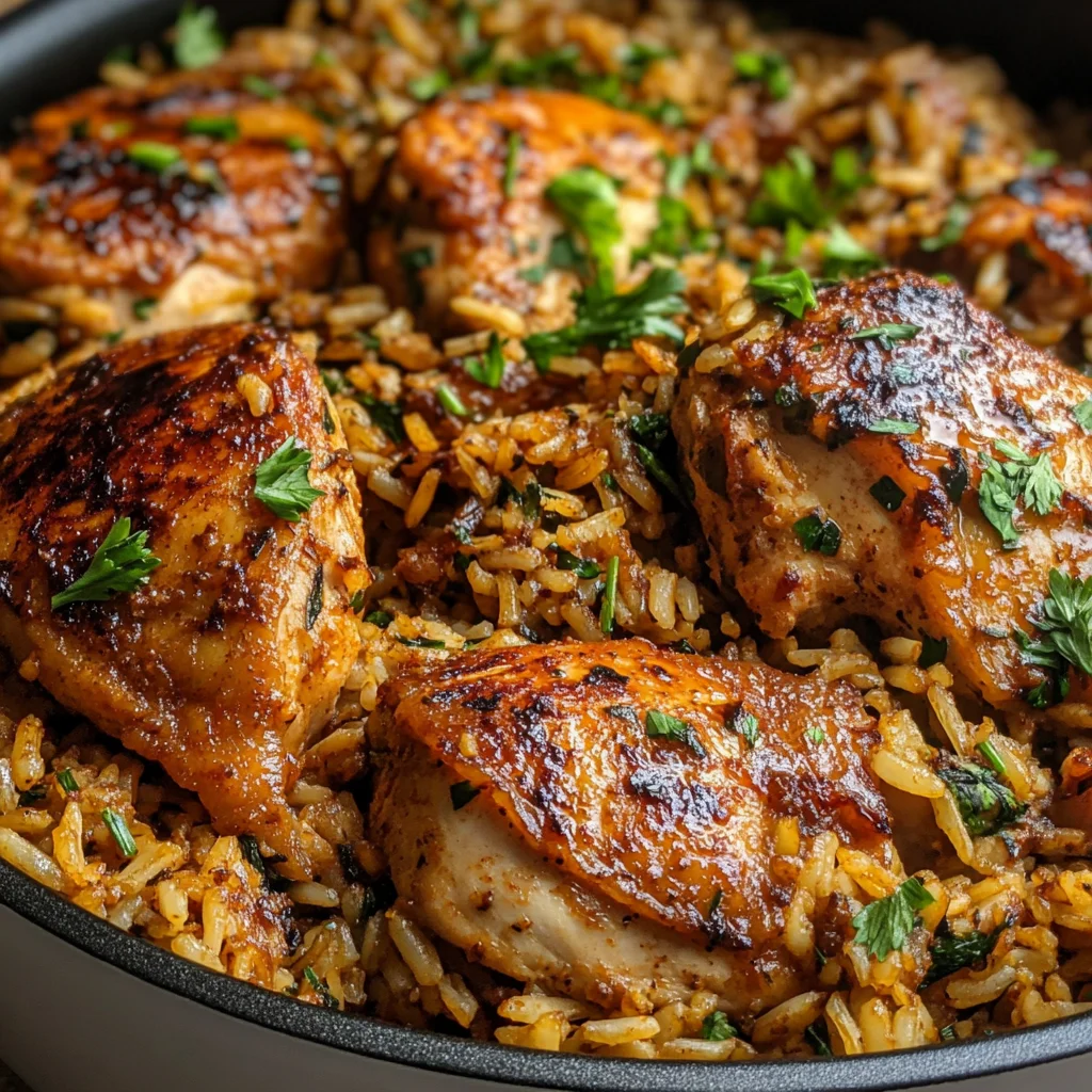 One Pot Shawarma Chicken and Rice