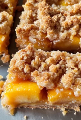 Peach Crumble Bars