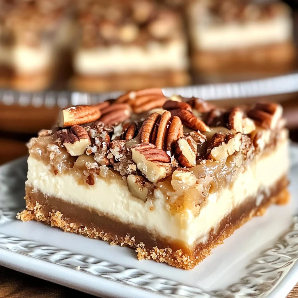 Pecan Pie Cheesecake Bars