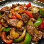 Pepper Steak with Bell Peppers and Onion