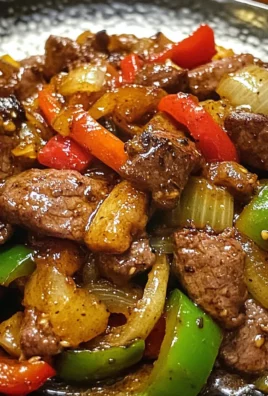 Pepper Steak with Bell Peppers and Onion