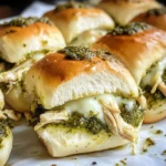 Pesto Chicken Pull Apart Sliders