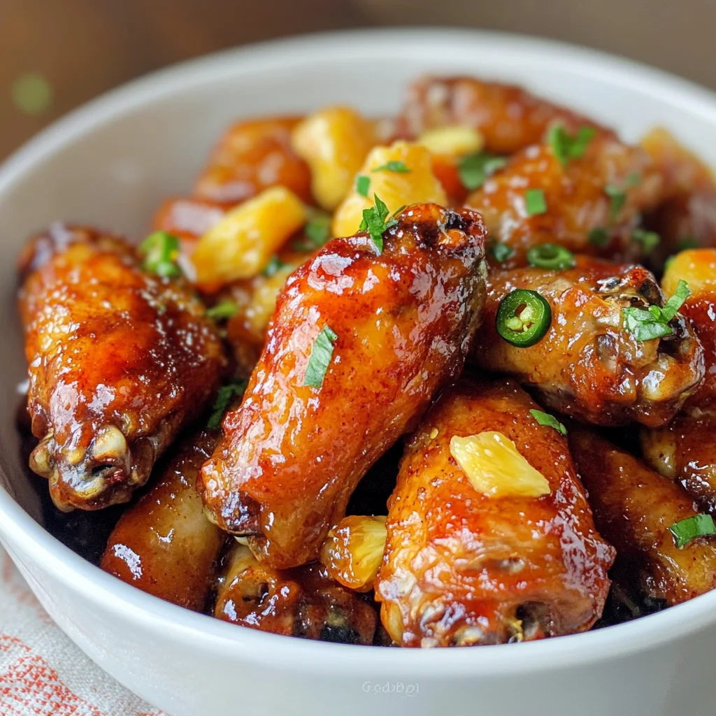 Pineapple Cowboy Candy Chicken Wings