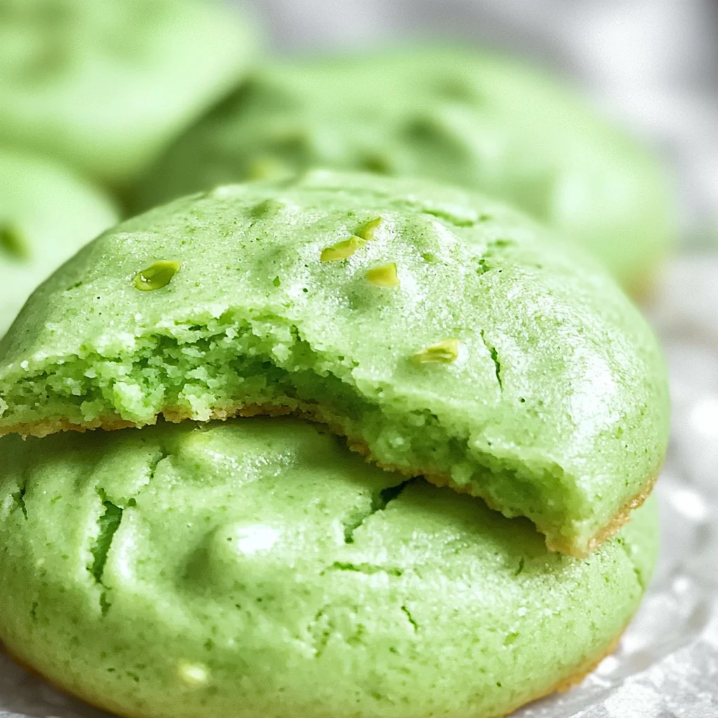 Pistachio Pudding Cookies