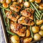 Sheet Pan Honey Mustard Chicken, Beans and Potatoes