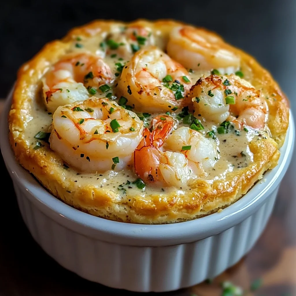 Shrimp & Lobster Cheddar Bay Biscuit Pot Pie