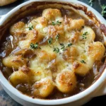 Simple Baked French Onion Gnocchi