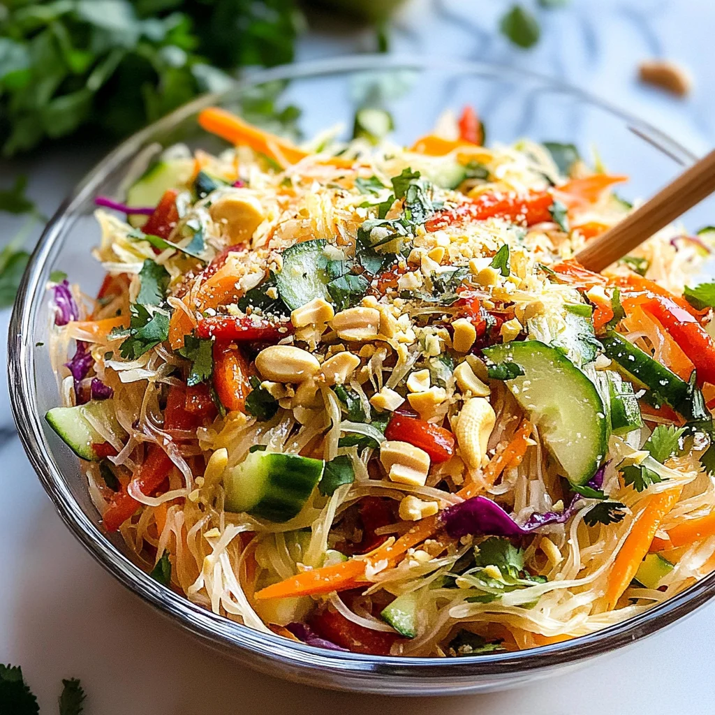 Spring Roll Salad with Spicy Ginger Dressing