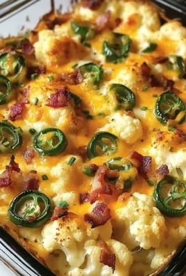 Tasty Jalapeno Popper Cauliflower Casserole