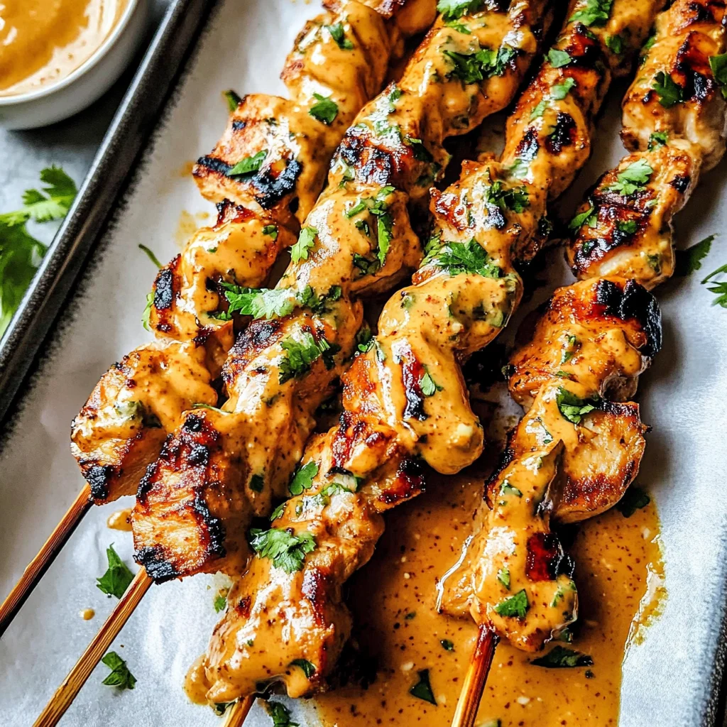 Thai Satay Chicken with Peanut Sauce