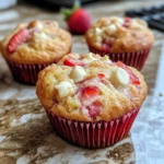 White Chocolate Strawberry Muffins Recipe