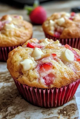 White Chocolate Strawberry Muffins Recipe