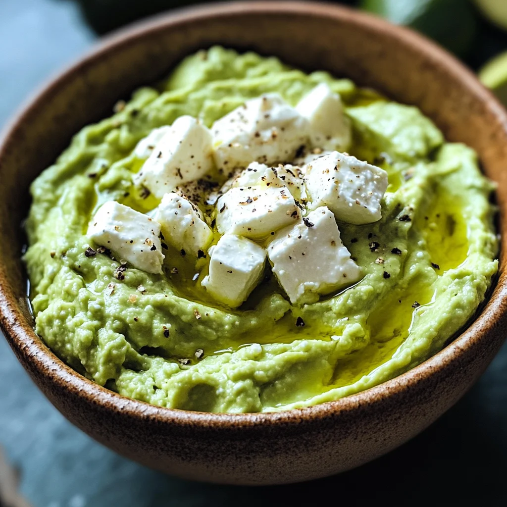 avocado feta protein dip (quick snack)