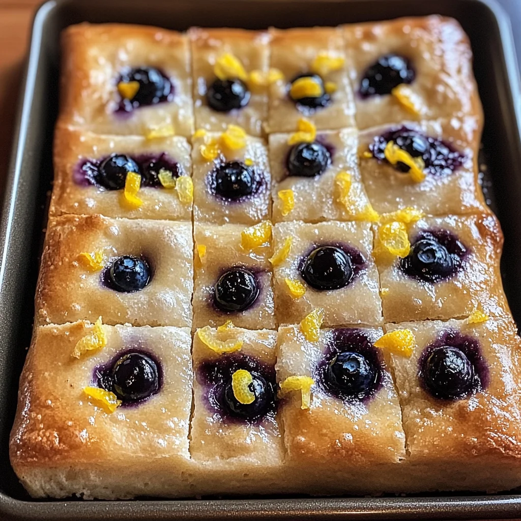 blueberry lemon sourdough focaccia