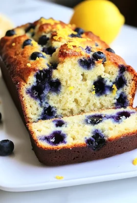 lemon blueberry sourdough quick bread