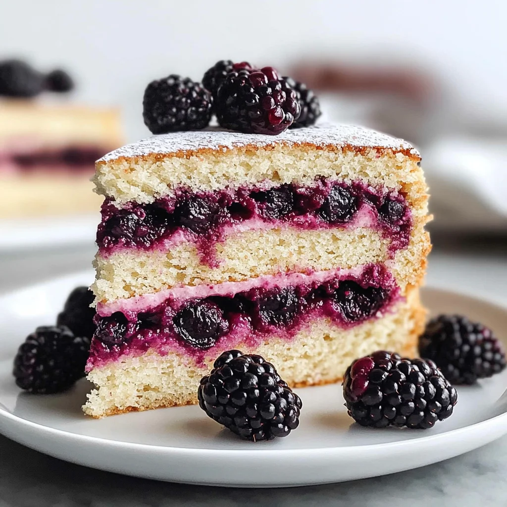 Blackberry Almond Cake