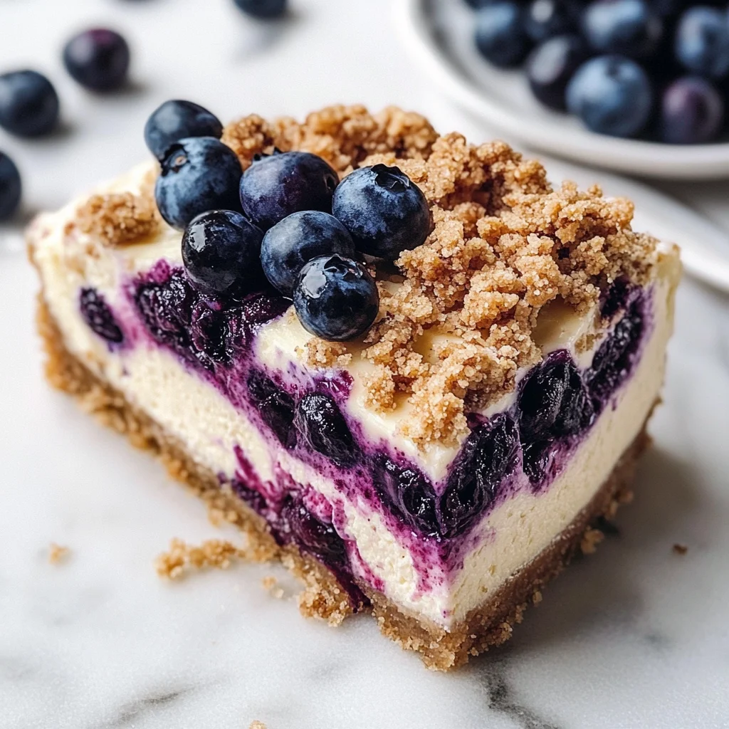 Blueberry Crumble Cheesecake