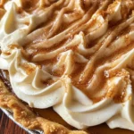 Bourbon Butterscotch Pie with Molasses Whipped Cream