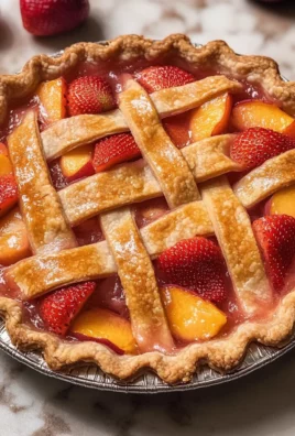 Brown Butter Strawberry Peach Pie