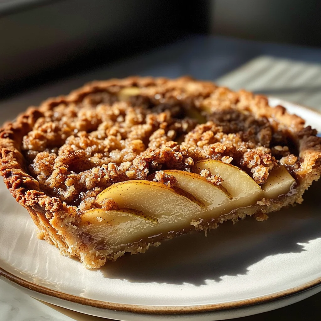 Chai Spiced Pear Almond Crumble Tart: A 42-year Secret