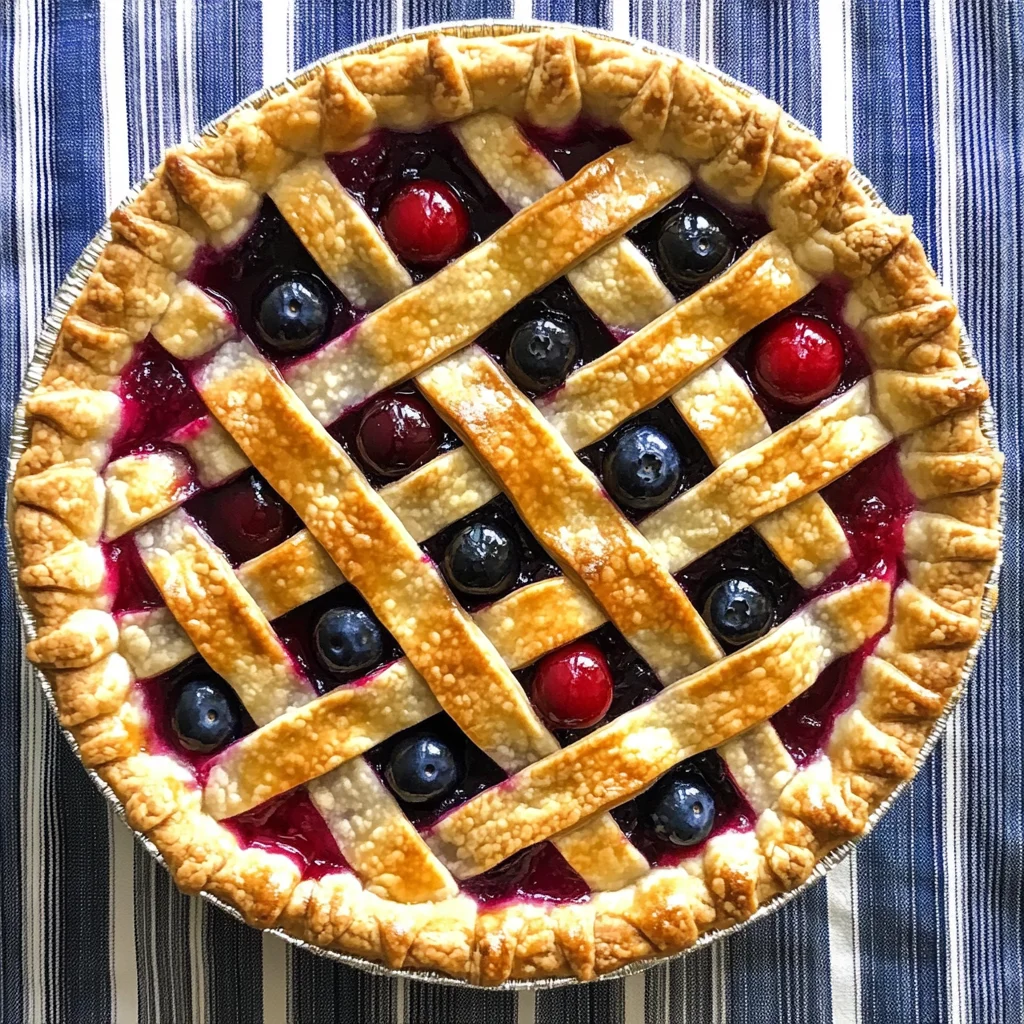 Cherry and Blueberry Pie