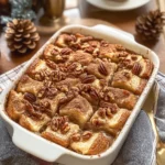 Cinnamon Eggnog French Toast Casserole