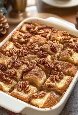 Cinnamon Eggnog French Toast Casserole
