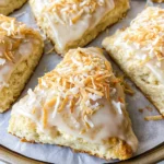 Coconut Scones with Coconut Glaze