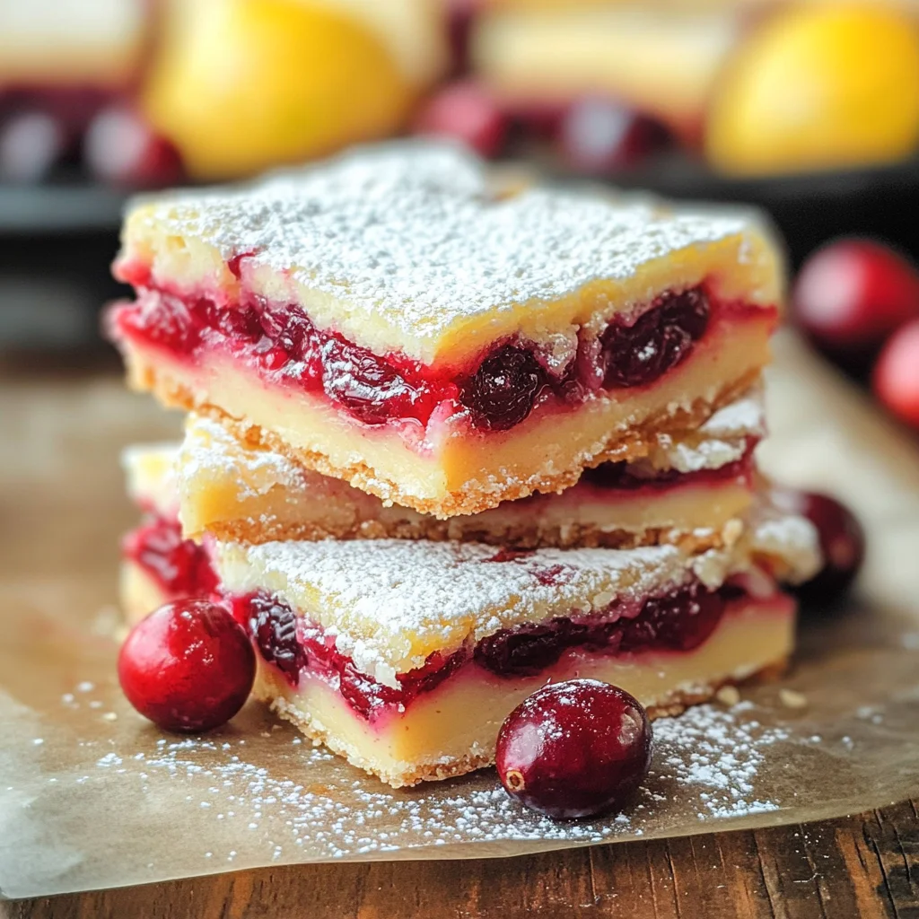 Cranberry Lemon Bars