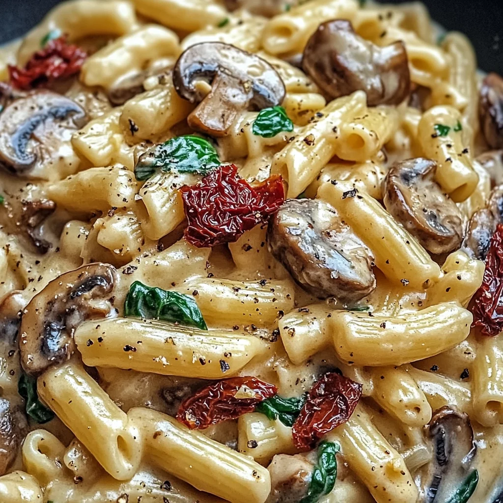 Creamy Tuscan Mushroom Pasta Skillet That's Pure Comfort