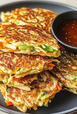 Crispy Vegetable Pancakes with Asian Dipping Sauce