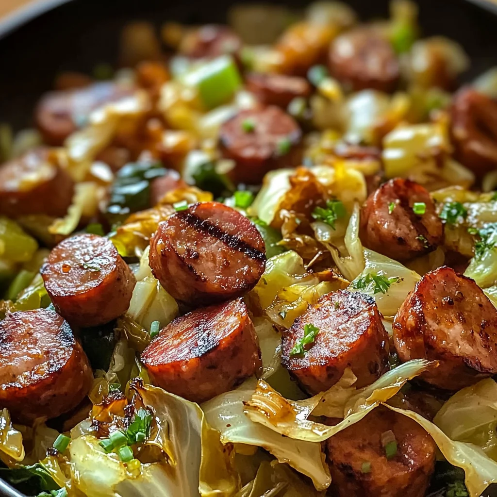 Easy Sausage and Cabbage Stir Fry
