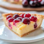 German Cherry Cake - Cherry Custard Pie
